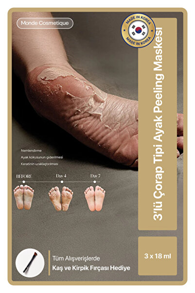 Chamos Acaci 3'lü Çorap Tipi Ayak Peeling Maskesi