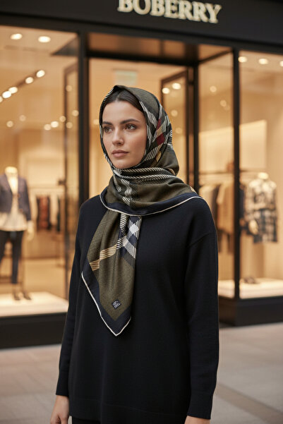 Onur وشاح - وشاح ناعم منقوش من القطن للنساء