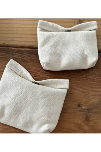 MiniStand مجموعة من 3 حقائب من القماش الخام مع مشابك - حقيبة تخزين متعددة الأ...