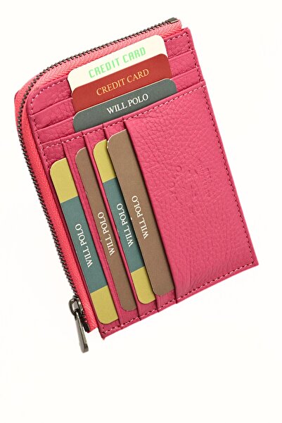 willpolo Portofel de dama din piele naturala de marime mari - Suport card, co...