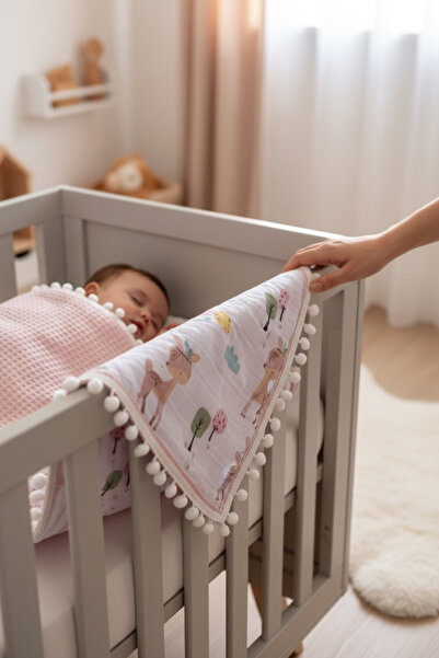 FG Store بطانية موسلين مزدوجة الطبقات متعددة الأغراض من القطن 100% (80X100)