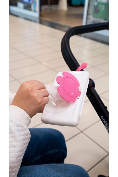 DURUBOX Asılabilir Islak Mendil Kutusu Pembe