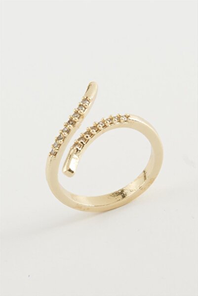 ZERO LAND MTXDPN خاتم بيضاوي من الزركون (152257) مرصع بالأحجار - أصفر