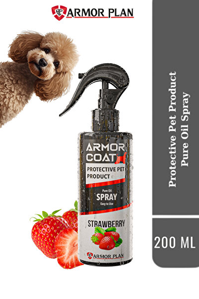 ARMOR COAT Köpek Tüy Bakım Spreyi, Köpek Parfümü Çilek Kokulu Parlaklık & Kok...