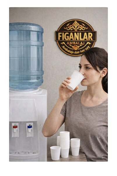 figanlar ambalaj Yeni̇ 180 Cc 7 Oz Kalın 2.2 Gr Beyaz Plastik Bardak Otomat Bardak 500 Adet Pet Bardak