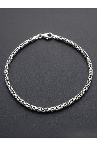 Ay Kuyumculuk Erkek Gümüş Bileklik 925 Ayar –Kral Zincir Model – 2.70mm