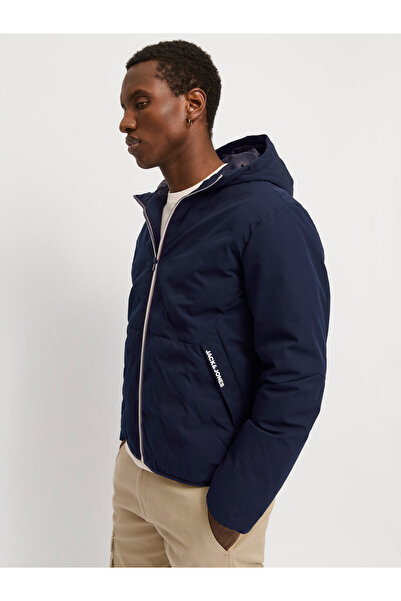 Jack & Jones Men's Waterproof Hooded Hybrid Jacket - Man