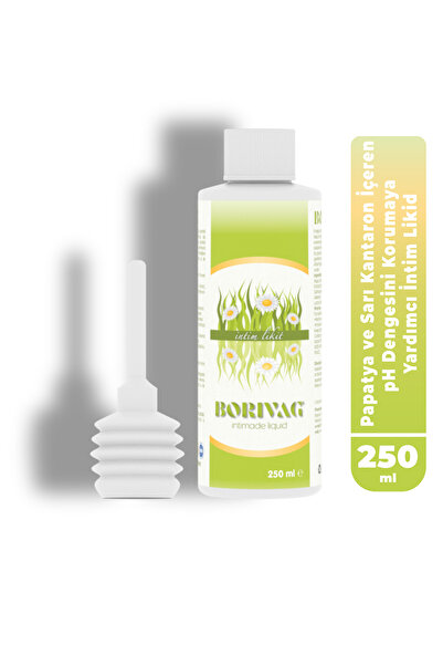 PHARMALEAF İLAÇ VE KOZMETİK Borivag 250 ml İntim Likit Borik Asit Papatya Sar...