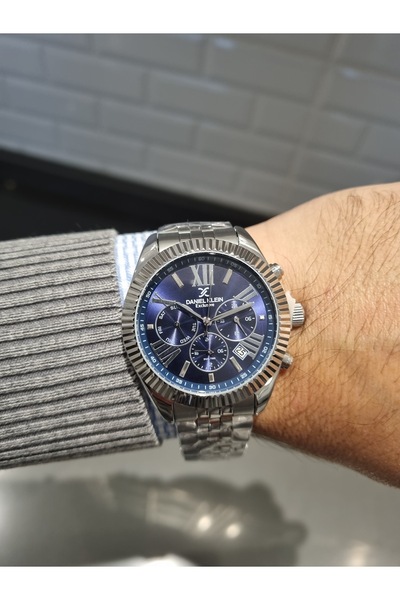 Daniel Klein YENİ MODEL Lacivert Kadran Fonksiyonlu Takvimli Erkek kol saati ...