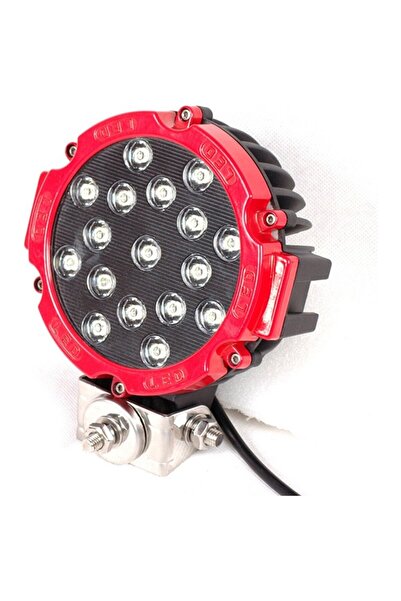 Techmaster 51 Watt 17 Ledli Off Road Sis Gündüz Farı Projektör Lambası 17 CM