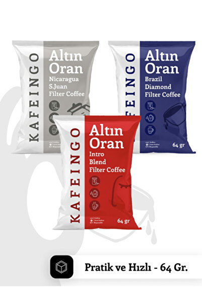 Kafeingo - Altın Oran Filtre Kahve 3'lü Set