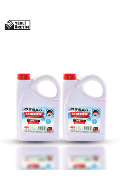 OSSER Kırmızı Antifriz 3 Lt -42 Derece 2' Li Paket(2022)