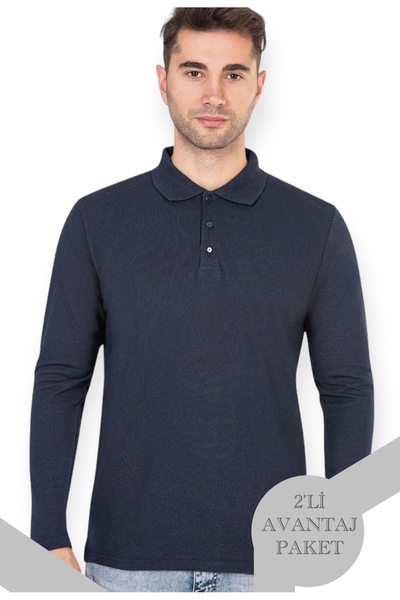 ByDon MEN'S POLO NECK T-SHIRT 2-PACK ADVANTAGE PACK