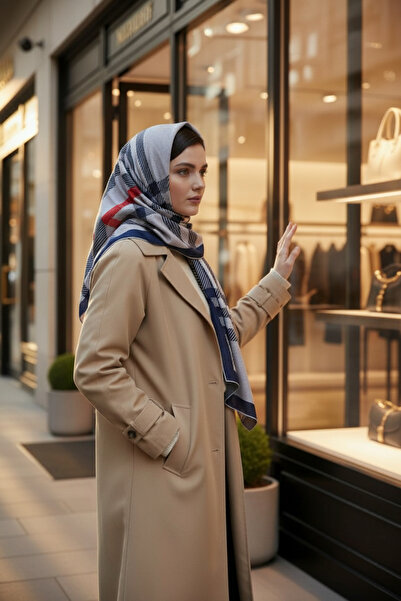 Onur وشاح - وشاح ناعم منقوش من القطن للنساء