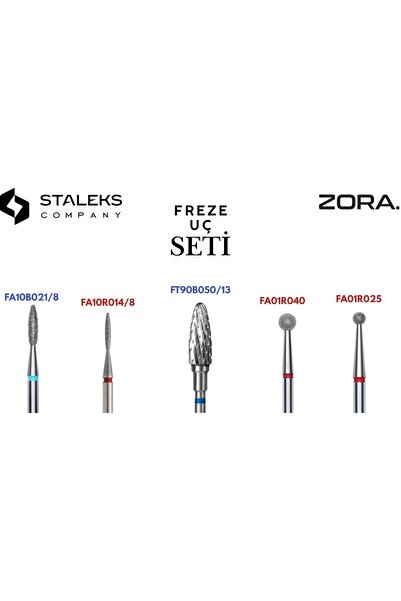 STALEKS FREZE UÇ SETİ 5’li