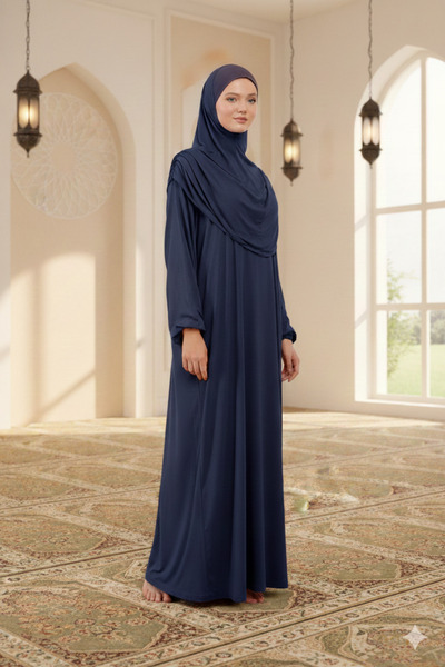 Sonbaharmoda Φόρεμα Hijab από οργανικό βαμβάκι - Ολόσωμο, αντιολισθητικό χτεν...