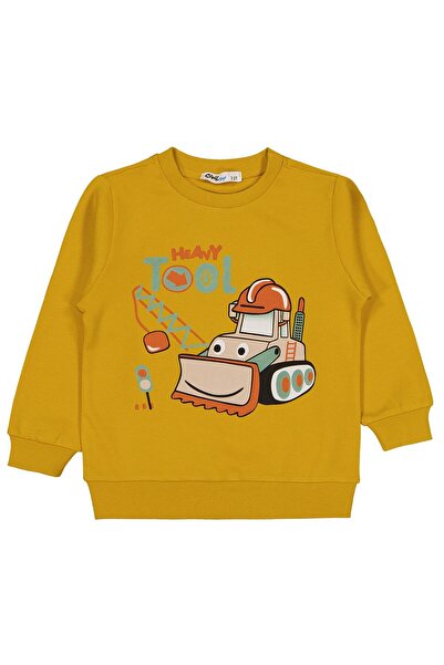 Civil Boys Tool Baskılı 2-5 Yaş Sweatshirt - Hardal 5-6 Yaş