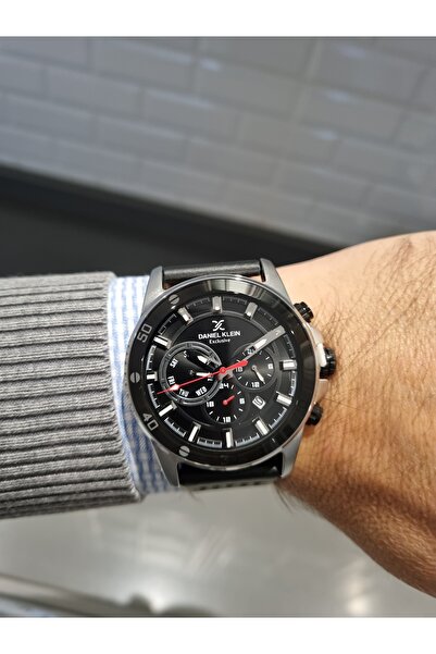 Daniel Klein وظائف نموذج جديد حصري ساعة يد رجالية بحزام جلدي أسود نشط