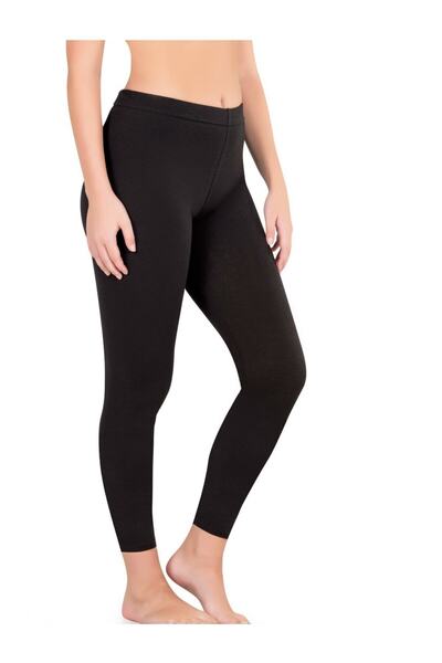 Shirly İç Giyim LEGGINGS DE BUMBAC bumbac moale NEGRI pentru femei, țesătură ...