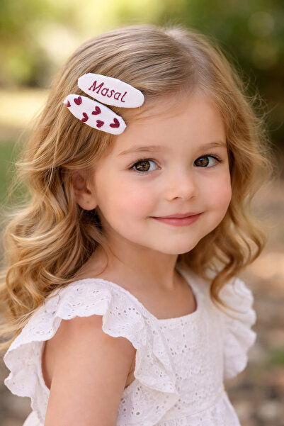 Nur Baby Kız çocuklarına özel isimli çıt çıt toka seti