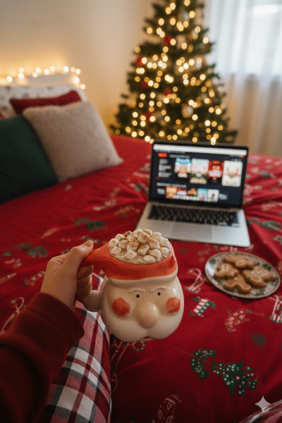 Maui Yılbaşı Özel Tasarım Seramik El Yapımı Büyük Boy Noel Baba Kupa - 700 ml - Yılbaşı Hediyesi Kupa