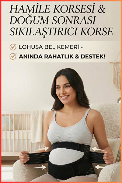 figiza Hamile Korsesi Doğum Sonrası Sıkılaştırıcı Korse Kadın Bel Korsesi Loh...