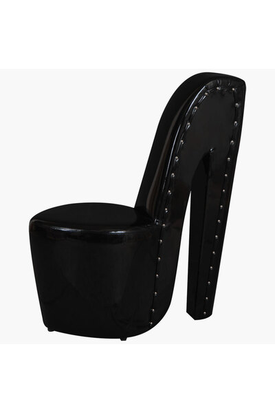 BENGİ TİCARET Dilsiz Uşak13836 Çizme Topuklu Ayakkabı 13836 Siyah Rugan Sunid...