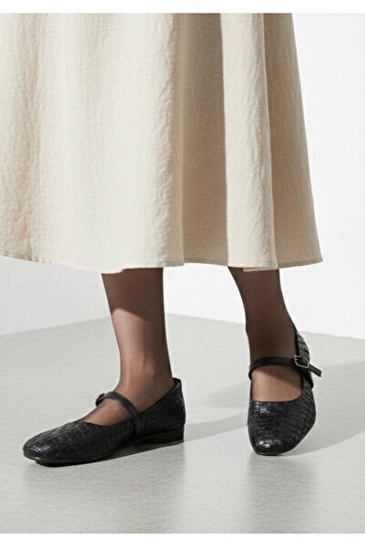 disruptor world Kadın Babet ayakkabı Klasik Örgü Deri Desenli esnekligi ve zarif günlük Mary Jane Babet