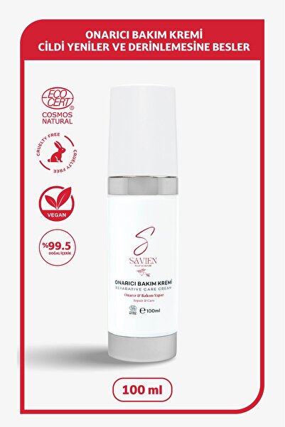SAVIEN Kuru, Yıpranmış Ciltler ve Çatlaklar İçin Onarıcı Bakım Kremi, Nemlend...