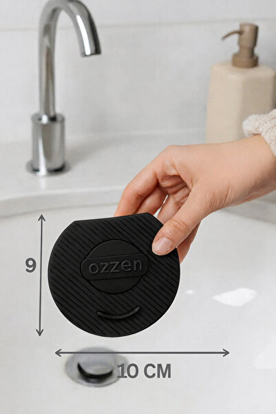 ozzen SİYAH Lavabo Kötü Koku Giderici Önleyici Silikon Mat Sızdırmaz Lavabo Tıkacı Lavabo Tıpası