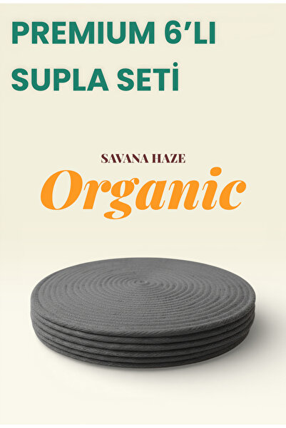 Savana Haze 6’lı Örgü Supla Takımı – Yemek Masası Seti