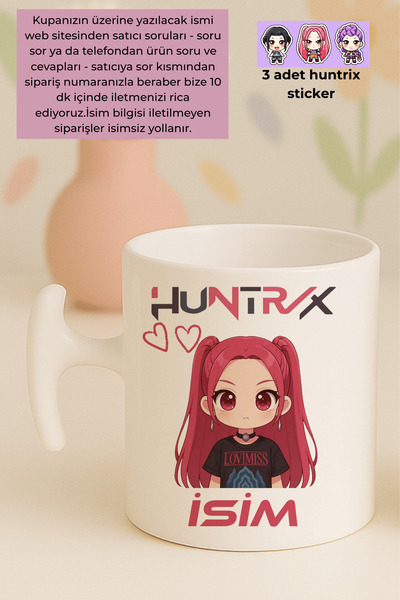 Witchy Co İsme Özel, Mira Kpop Demon Hunters, Huntrix, Hediyelik Kupa Bardak...