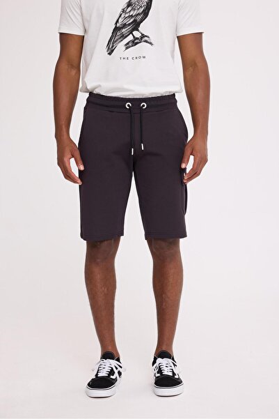 The Crow شورت CASH CARGO SWEATSHORT أنثراسايت من البوليستر والقطن