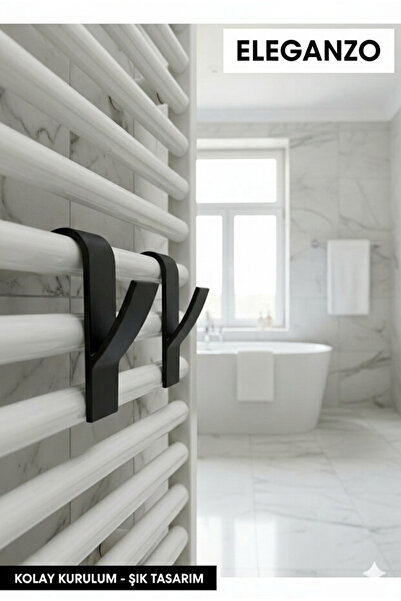 eleganzo Plastik Havlupan Duşakabin Askısı Havlu Askılık 4 Adet