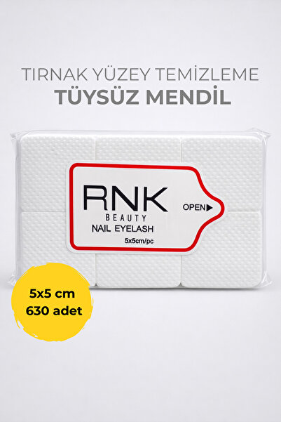 RONIKI Rnk Beauty Kalıcı Oje Tüysüz Peçete Pamuk 600 Adet Tırnak Ve Göz Için
