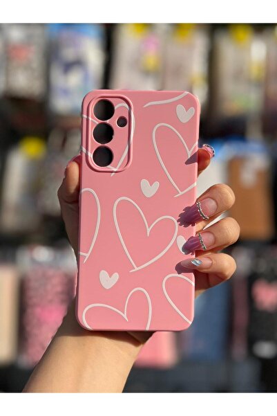 CaseKİdükkan حافظة هاتف من السيليكون مع طبقة داخلية مخملية ونمط إطلاق متوافق مع هاتف Samsung Galaxy A34