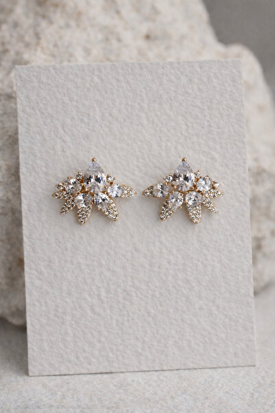 Owentis Steel White Drop Stone Vivien Earrings - Does Not Tarnish -