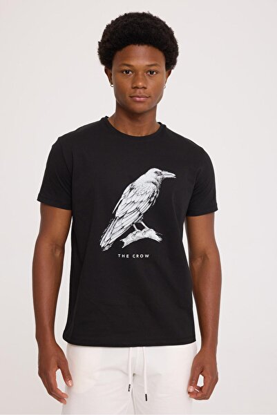The Crow Tc5058 Baskılı T-shirt
