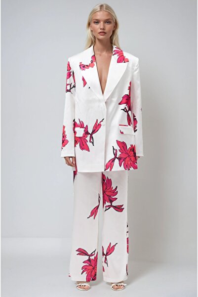 Lijuri Set din satin cu flori 10040 R6-B-K5