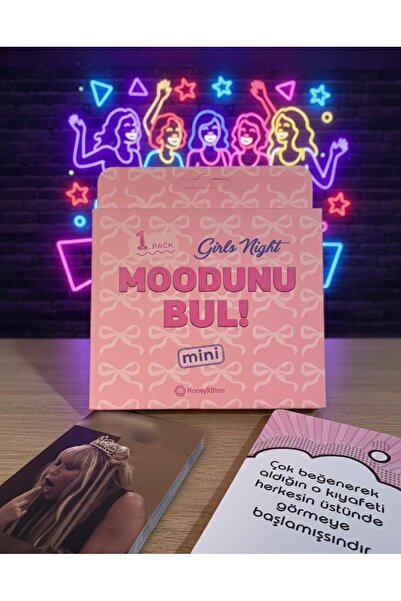 Luxmon Kızlar Gecesi Moodunu Bul Mini Kart Oyunu 1.Paket
