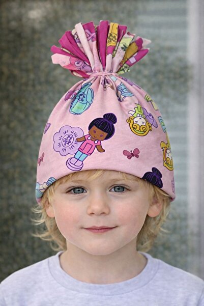 NUR BEBE Figured Girl's Combed Cotton Hat