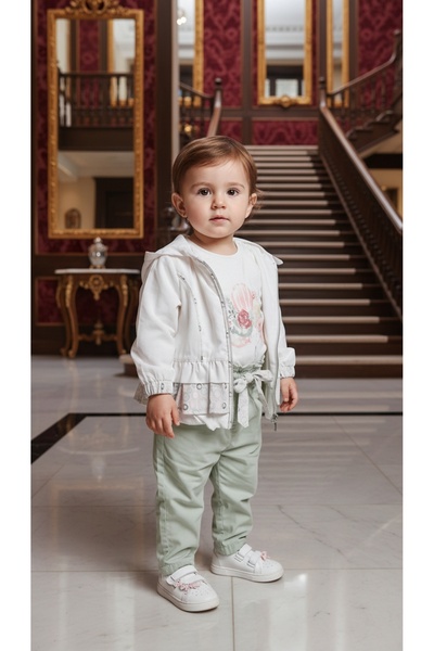 Bombili طقم ميني ثلاثي للأطفال البنات