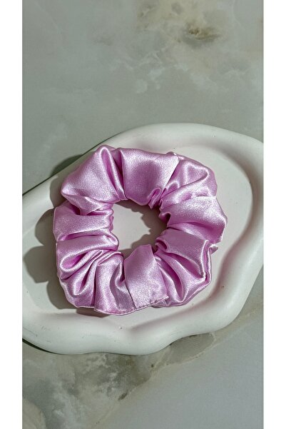 Handmade Kadın Düğün Kına Nişan ıçın Saten Lastikli Scrunchies Toka