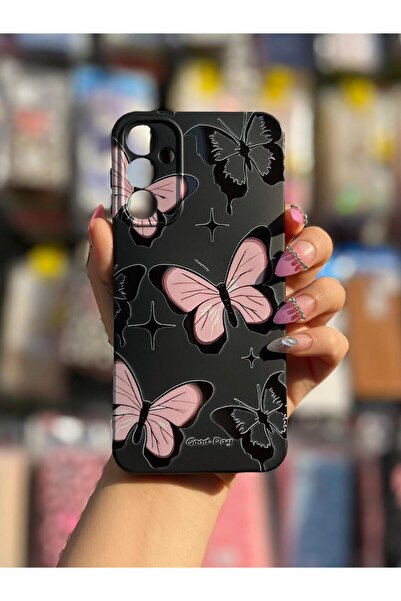 CaseKİdükkan حافظة هاتف من السيليكون مع طبقة داخلية مخملية ونمط إطلاق متوافق مع هاتف Samsung Galaxy A34