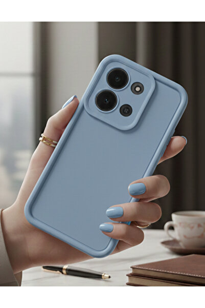 TechTrove Xiaomi Redmi 15C 4G Kılıf Kamera ve Kenar Koruma Çıkıntılı Soft Ren...