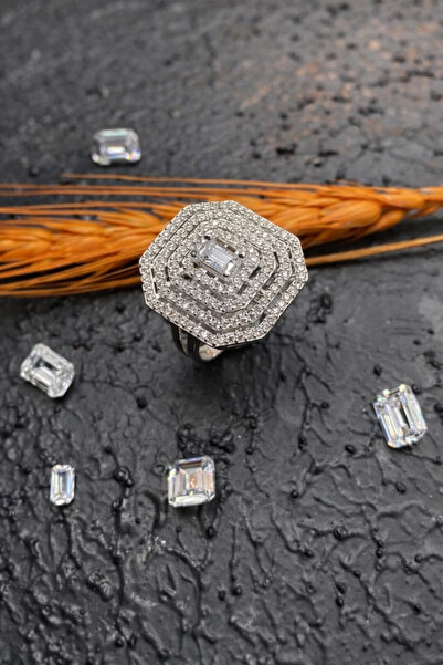 Çgk Çiğdem Gürel Kuyumculuk Beyaz Baget Altın Yüzük