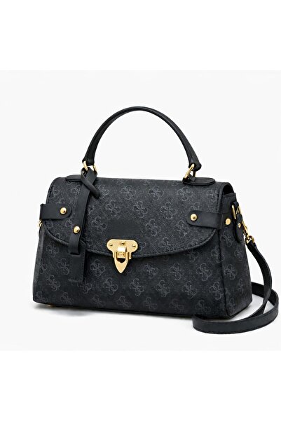 ZERVA QUEEN Women's Patterned Hand and Shoulder Bag – Adjustable Strap, Flap Model