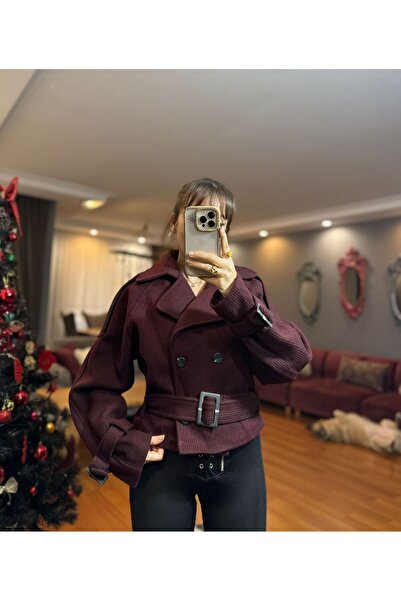 MODAGK Lined Belted Cashmere Coat/Trench Coat