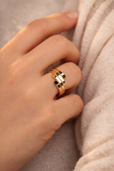 Çgk Çiğdem Gürel Kuyumculuk 4 Sıra Ajda Altın Yüzük