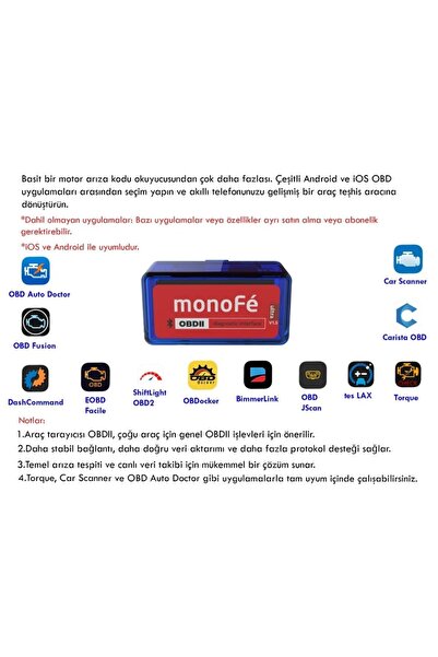 monoFe Ultra v1.5 Akıllı Araç Tanı Cihazı